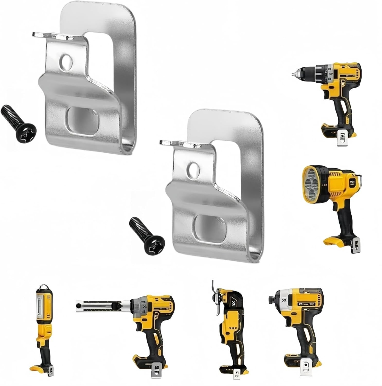 Durable 304 Stainless Steel Belt Clips for Secure DeWALT Tool Replacement