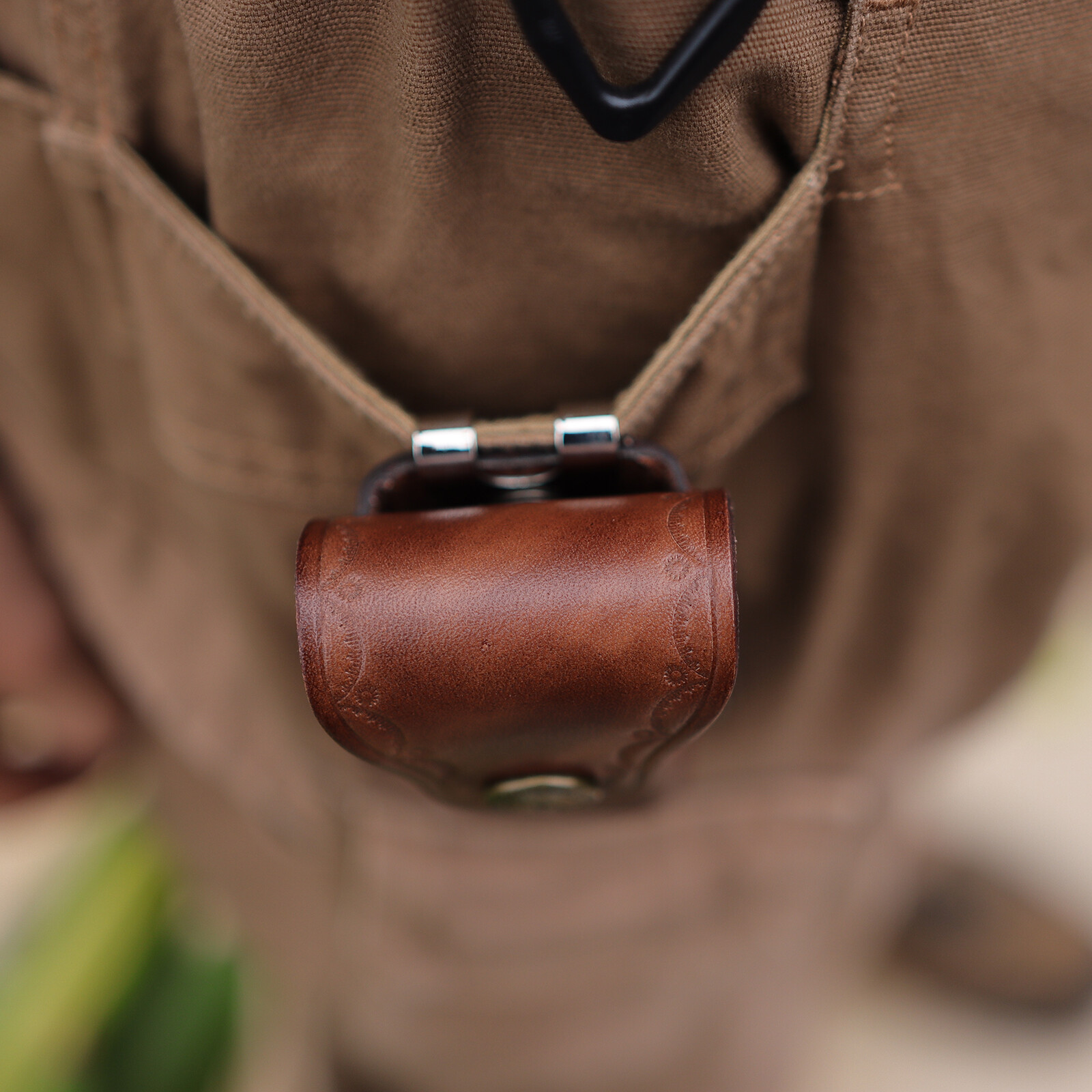 Tourbon Leather Knife Sheath for Folding Horizontal Trapper Knife Belt Holster