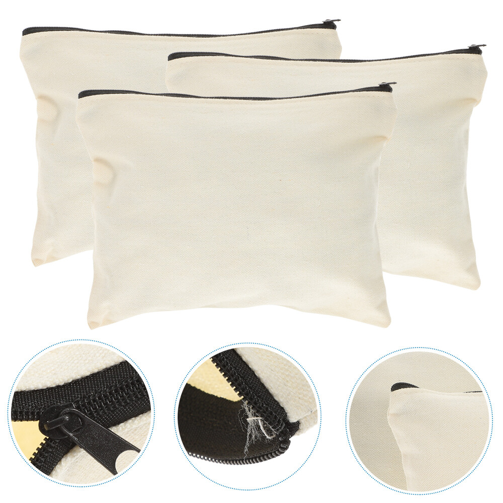 10PCS Canvas Tool Bag Zipper Tool Pouch Utility Tool Pouch Canvas Storage Bag