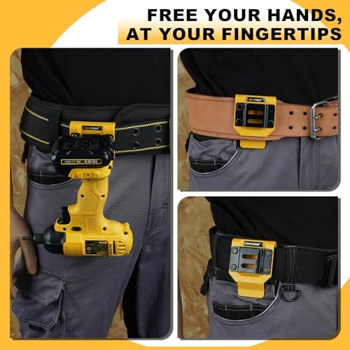 Drill Belt Clip,Drill Holder for Tool Belt,Measuring Tape Holder for Impact