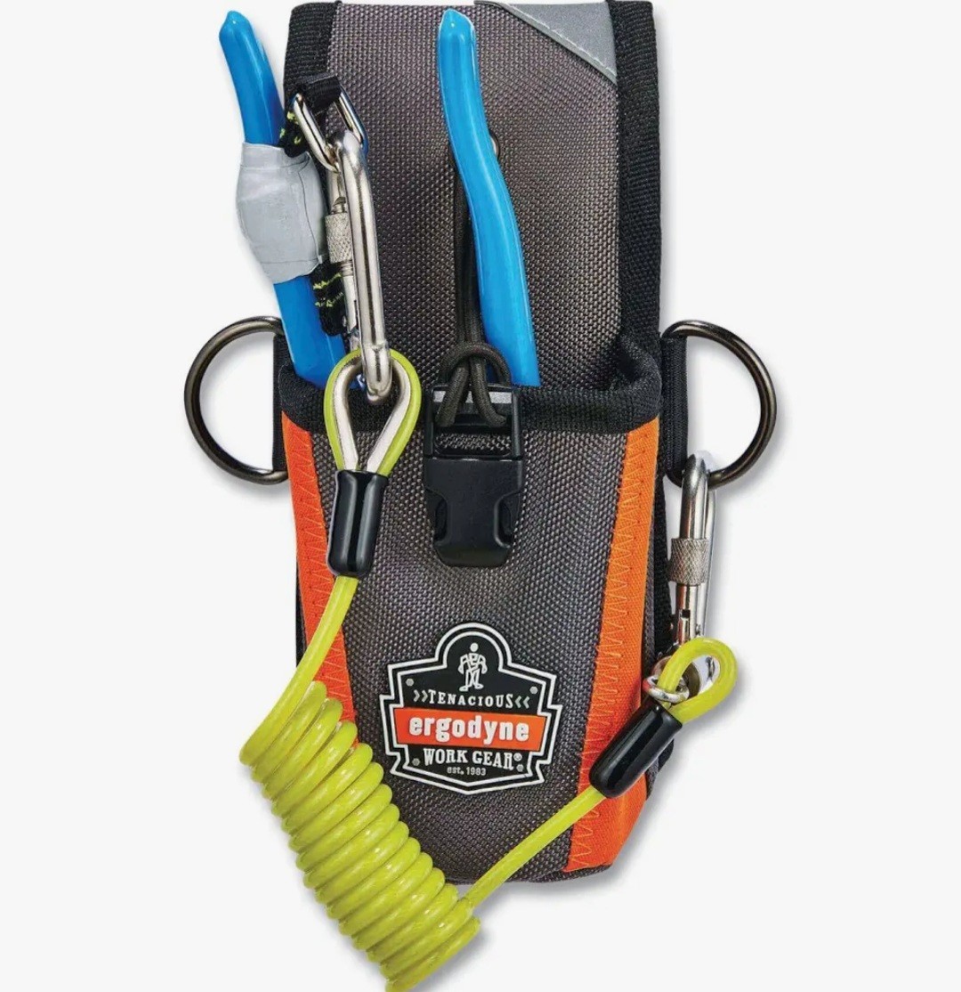Ergodyne Tenacious Work Gear Tool Holder Belt Loop Gray/Orange/Black