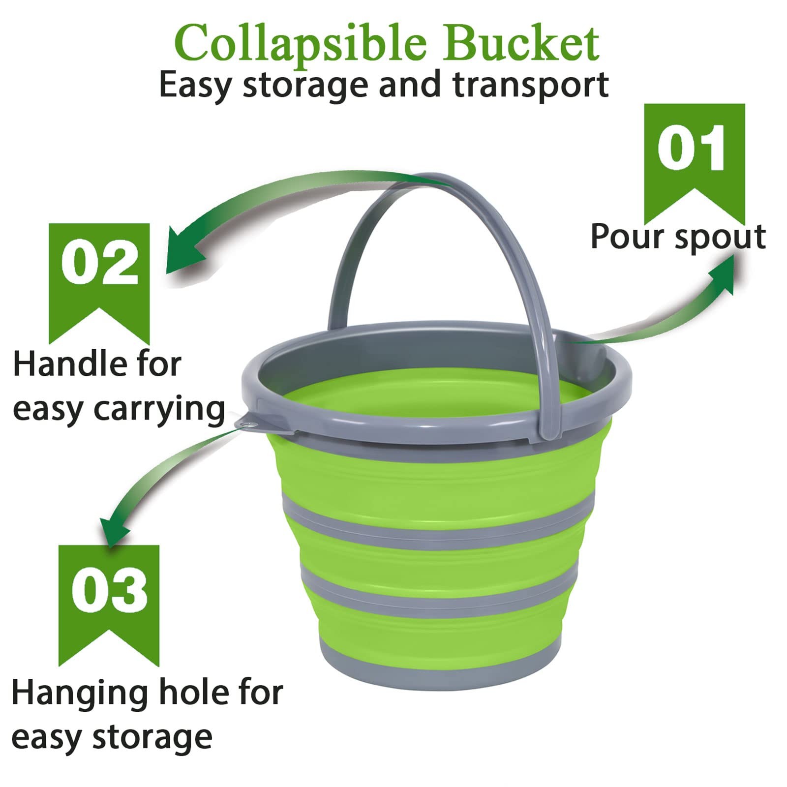 Collapsible Bucket with 3-in-1 Car Wash Mitt, Coral Velvet + Weave + Chenille…