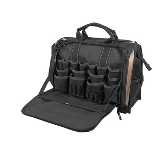 CLC 1539 – 58 Pocket Large 18″ Multi-Compartment Tool Bag Carrier Shoulder Strap