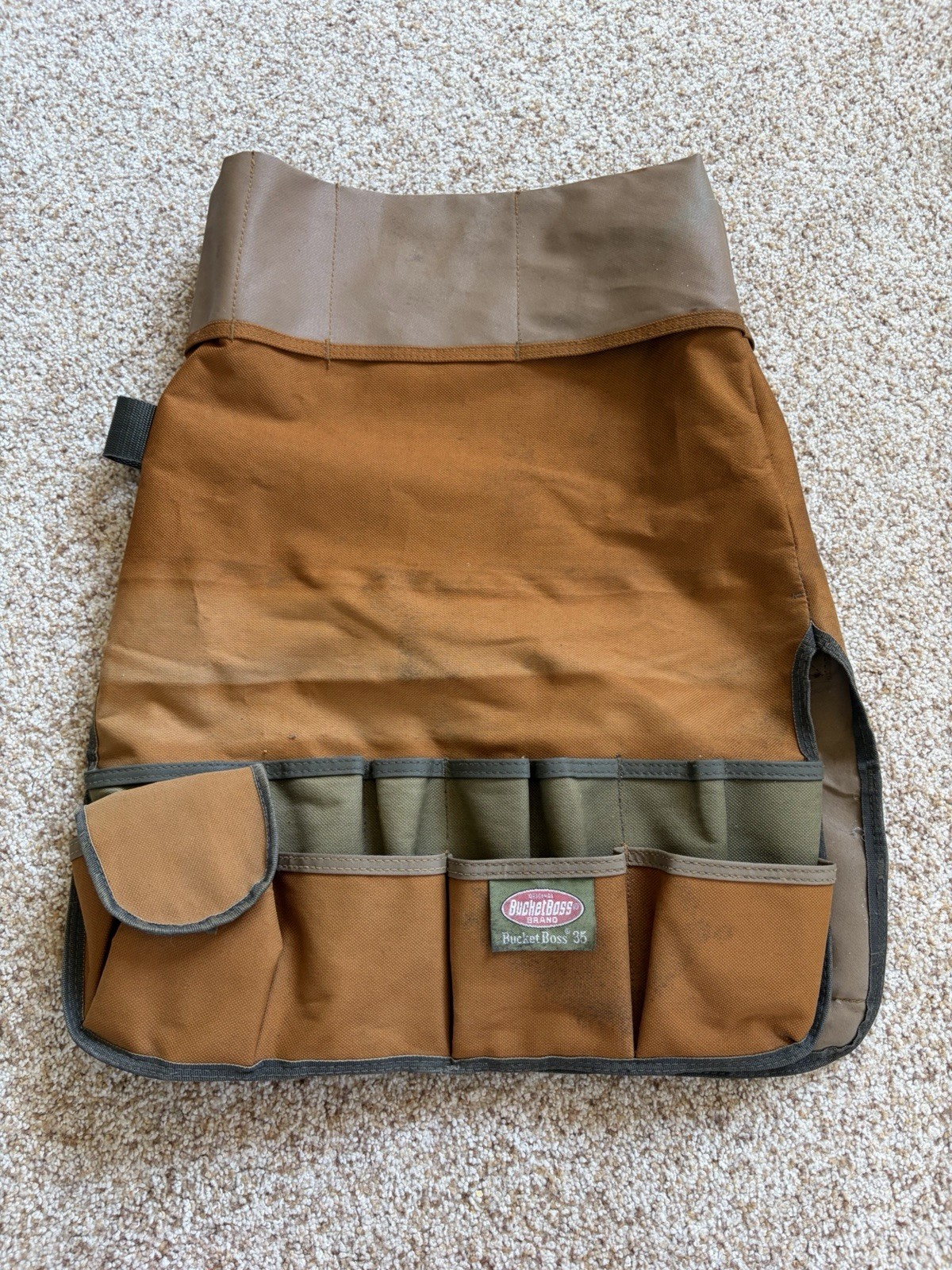 Bucket Boss 35 Tool Bucket Organizer Apron Fits 5 Gallon Bucket Broken Strap