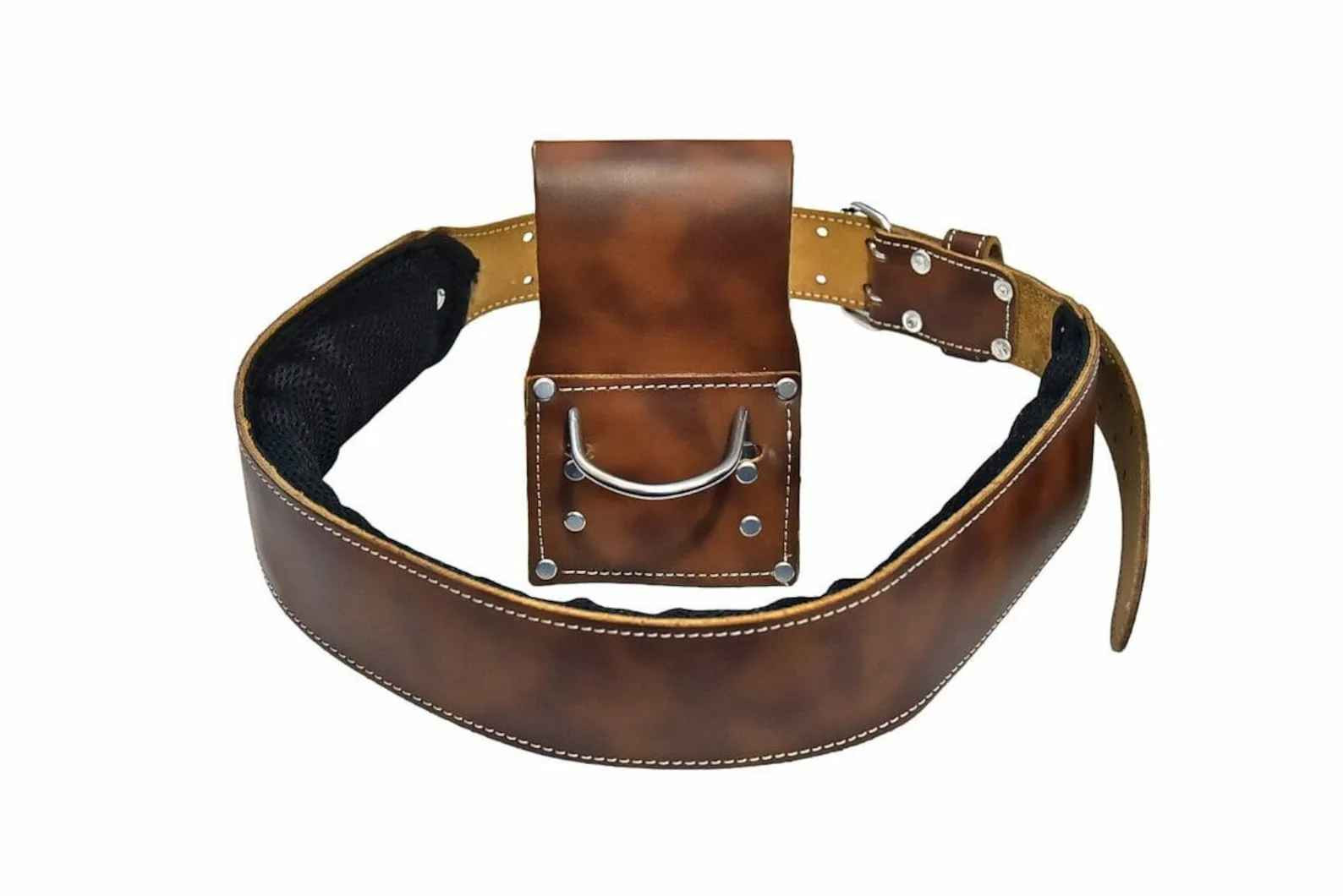 Leather Tool Pouch Belt Bag for Electricians Maintenance Tech Utility Pocket