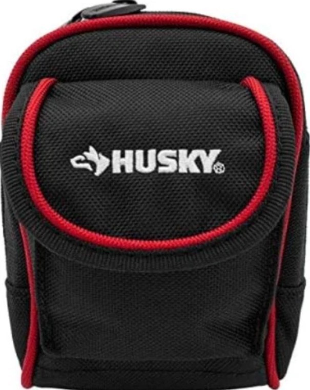 Husky Clip-On Tool Belt 4.5 in. Pouch-3 Pockets Durable Heavy Duty 570 971