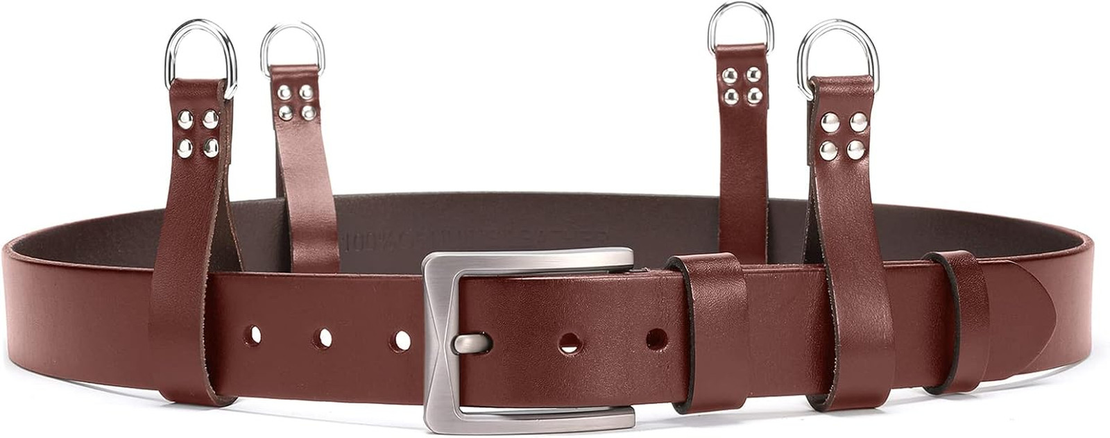 Leather Tool Belt Suspender Loops Heavy Duty Strap Connectors Accessories (Attac