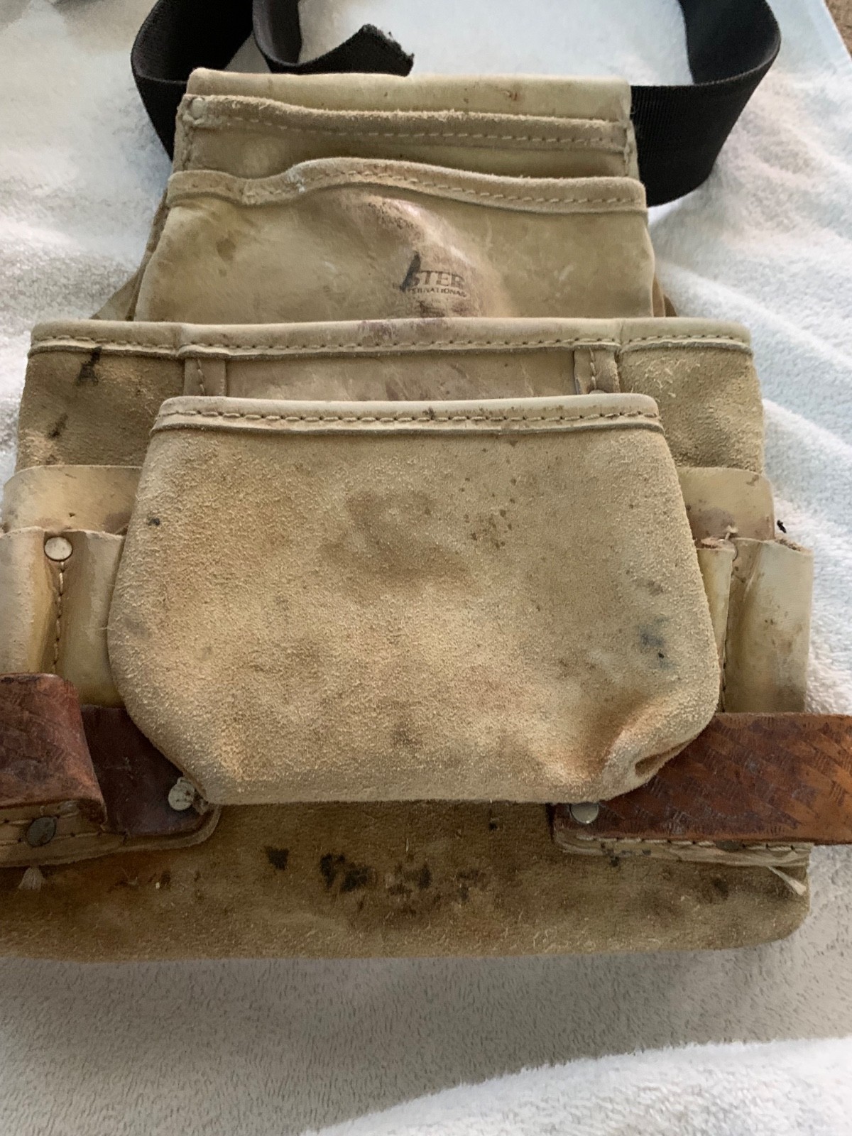 Vintage Genuine Leather Tool Pouch Bag By Rooster R-500