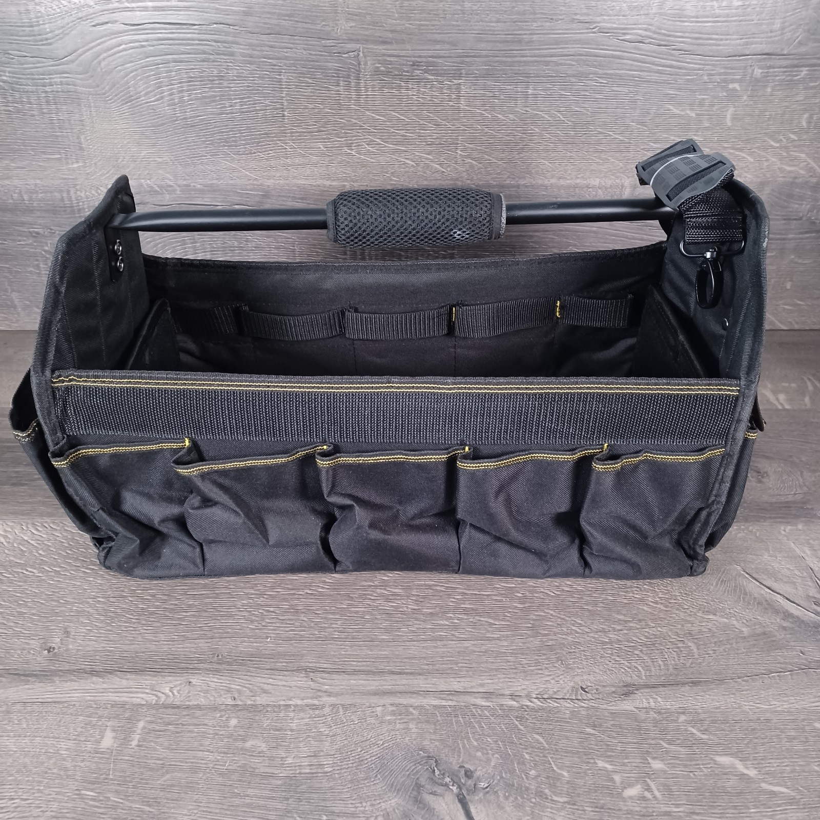 Lot of 2 Voyager Rugged Fabric Hardware Tool Carrier Tote Bag with Carry Strap