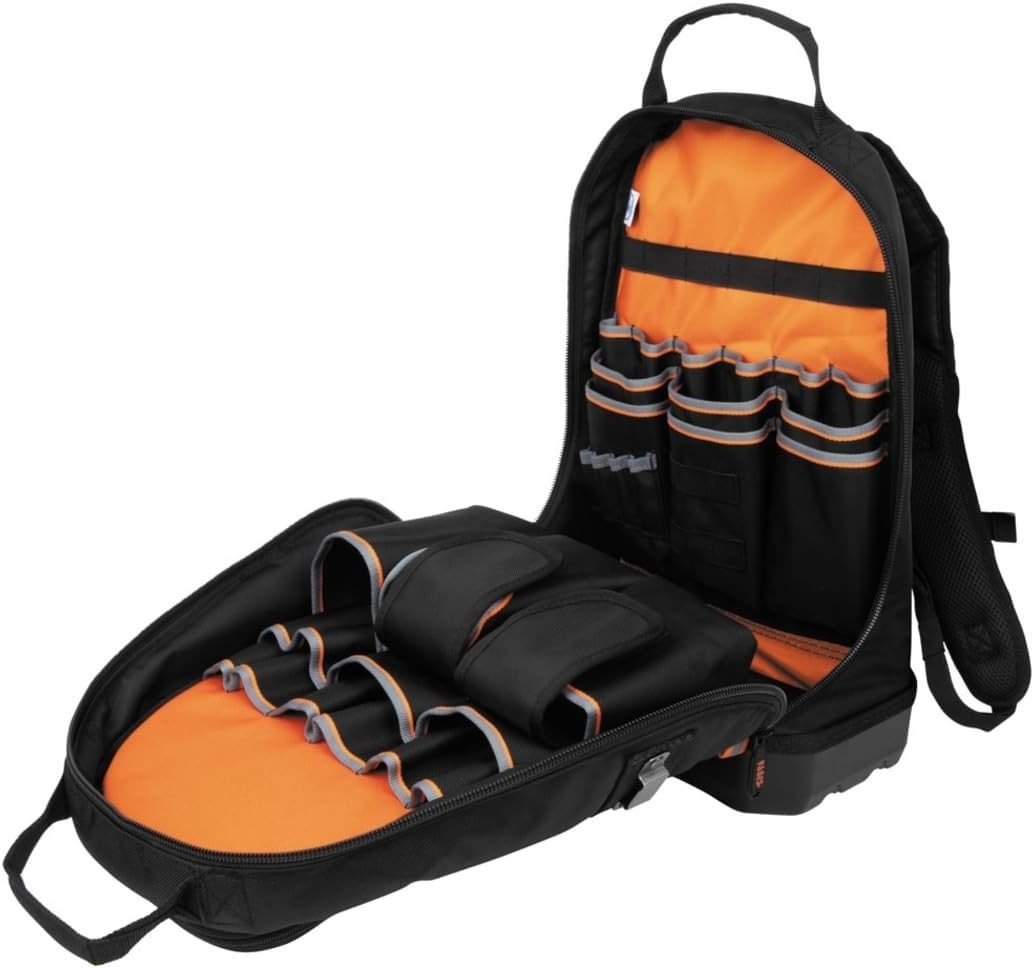 Portable Heavy-Duty Tradesman Tool Backpack with 39 Pockets – Organized Carry