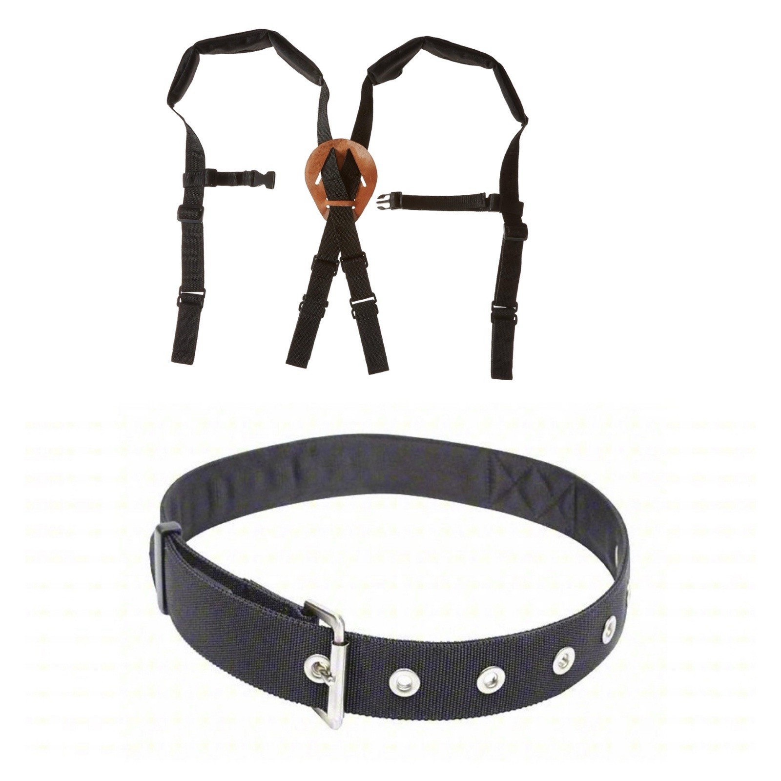 CLC 5122 Padded Construction Suspenders,Black, Large & 3M Belt! Part 1500113