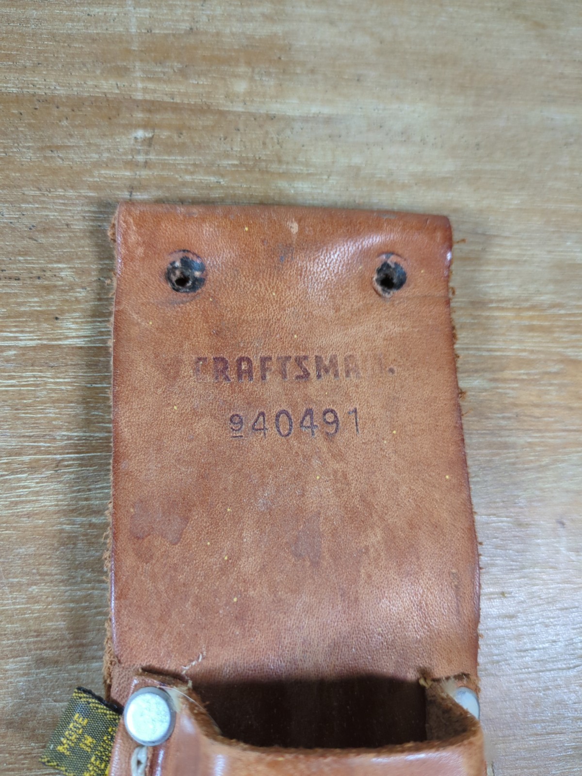 Vintage Craftsman Tool Belt Utility Knife Holder Leather