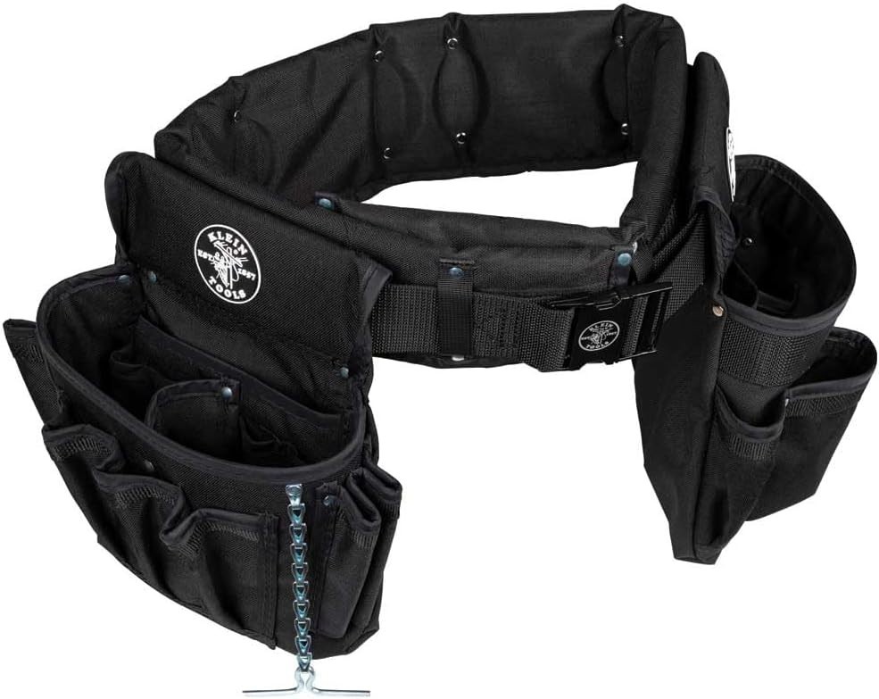 Medium Klein Electrician’s 4-Piece Tool Belt & Pouch Set – Ultimate Convenience