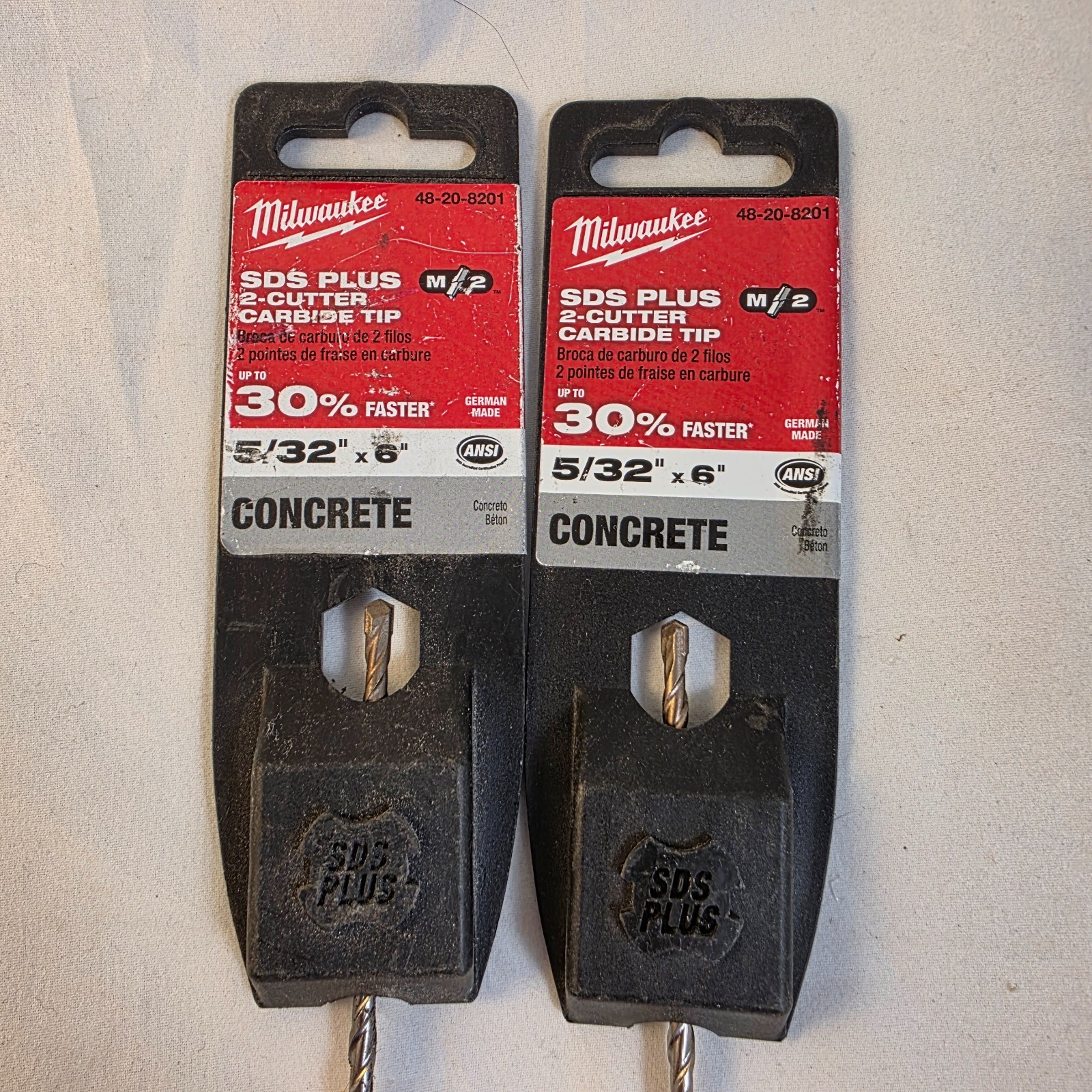 Set of 2 – Milwaukee 48-20-8201 5/32 in. x 6 in. MX2 SDS-Plus Carbide Bit