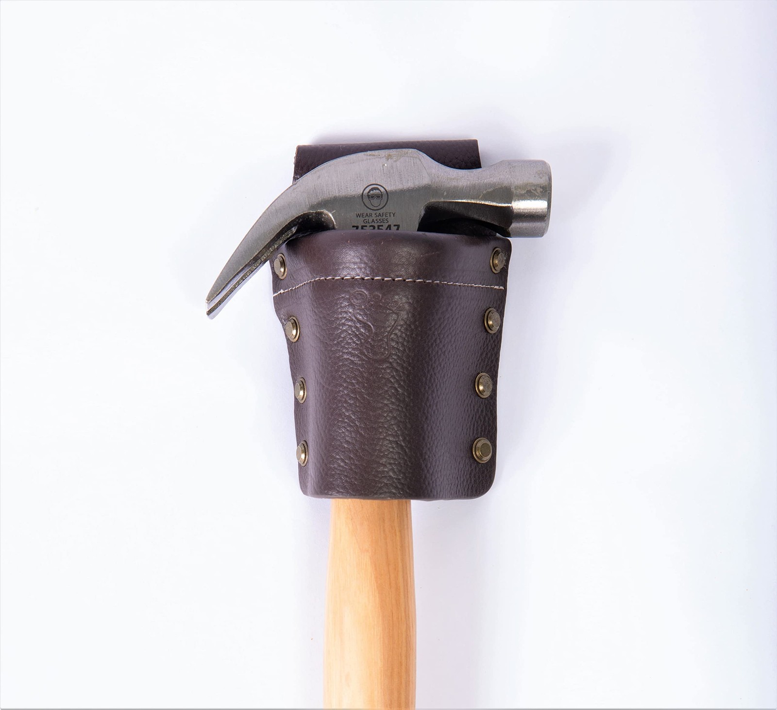 Heavy Duty Tape Measure Pencil Holder Top Grain Leather Tool Belt Accessory