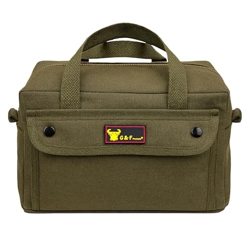 Waxed Canvas All Purpose Military Style Olive Green (11″x7″x6″)