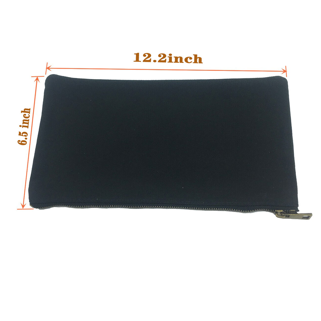 50PCS Small easy carry Canvas Tool Bag Metal Zippers Multi Purpose 12.2x 6.5inch