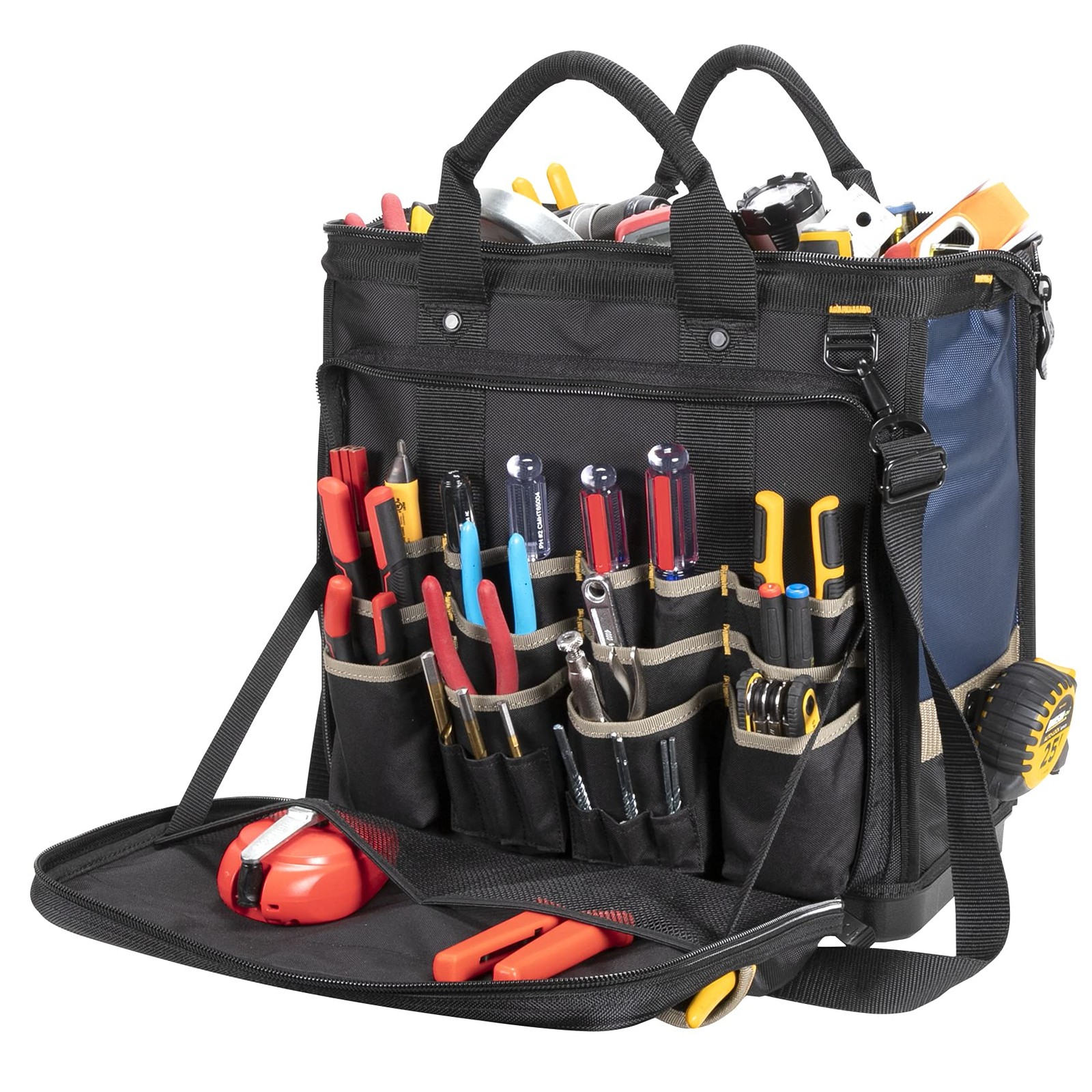 CLC Work Gear PB1543 17 Molded Base Multi-Compartment Technician’s Tool Bag