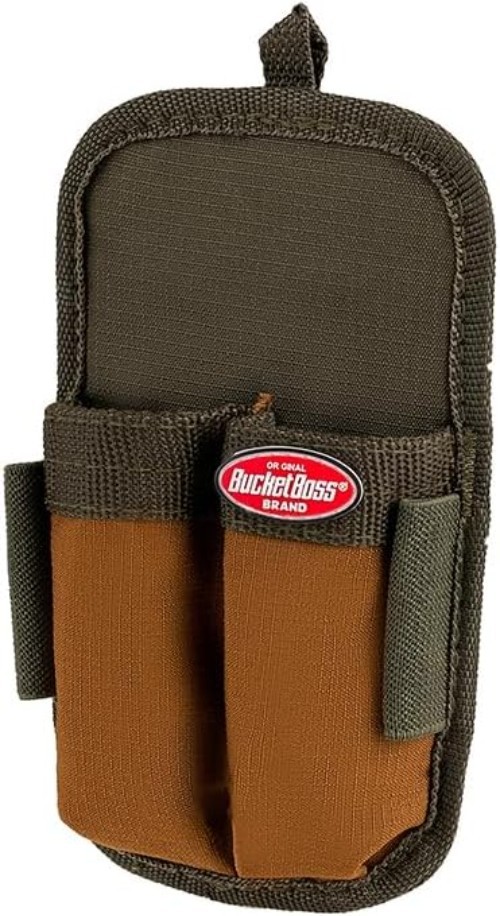 Double-Barrel Tool Pouch in Green – Durable Ripstop Fabric Storage Solution