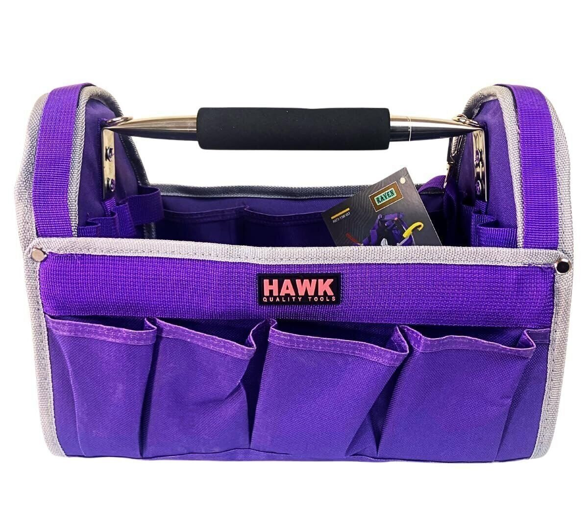 RAVEN 12.5″ Pink Tool Carry-All Tool Bag | Premium Canvas with Multi-Pockets…