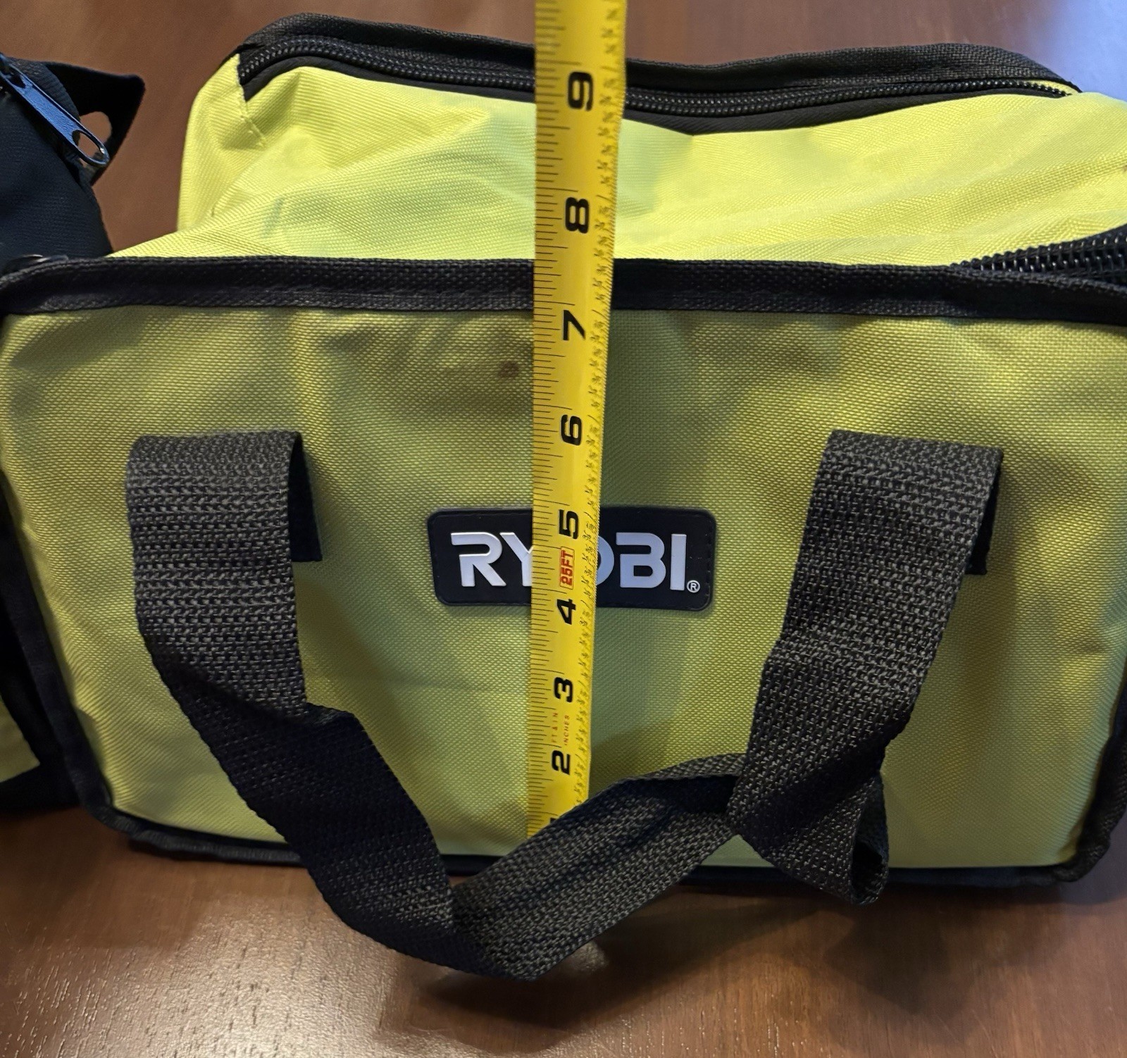 Ryobi Fabric Tool Bags Empty Lot Of 2 Green With Handles Storage Containers