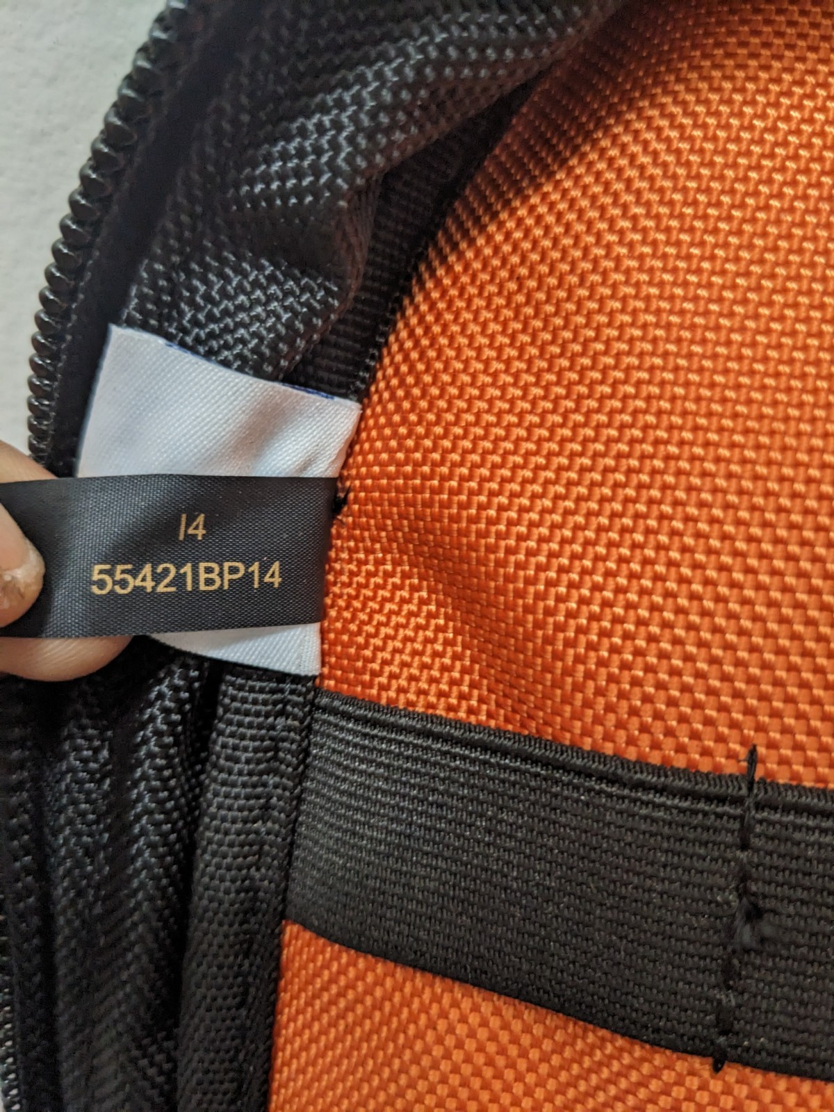 Klein Tools Backpack Tradesman Pro Multi Pockets Zippered Orange Black bag *NICE