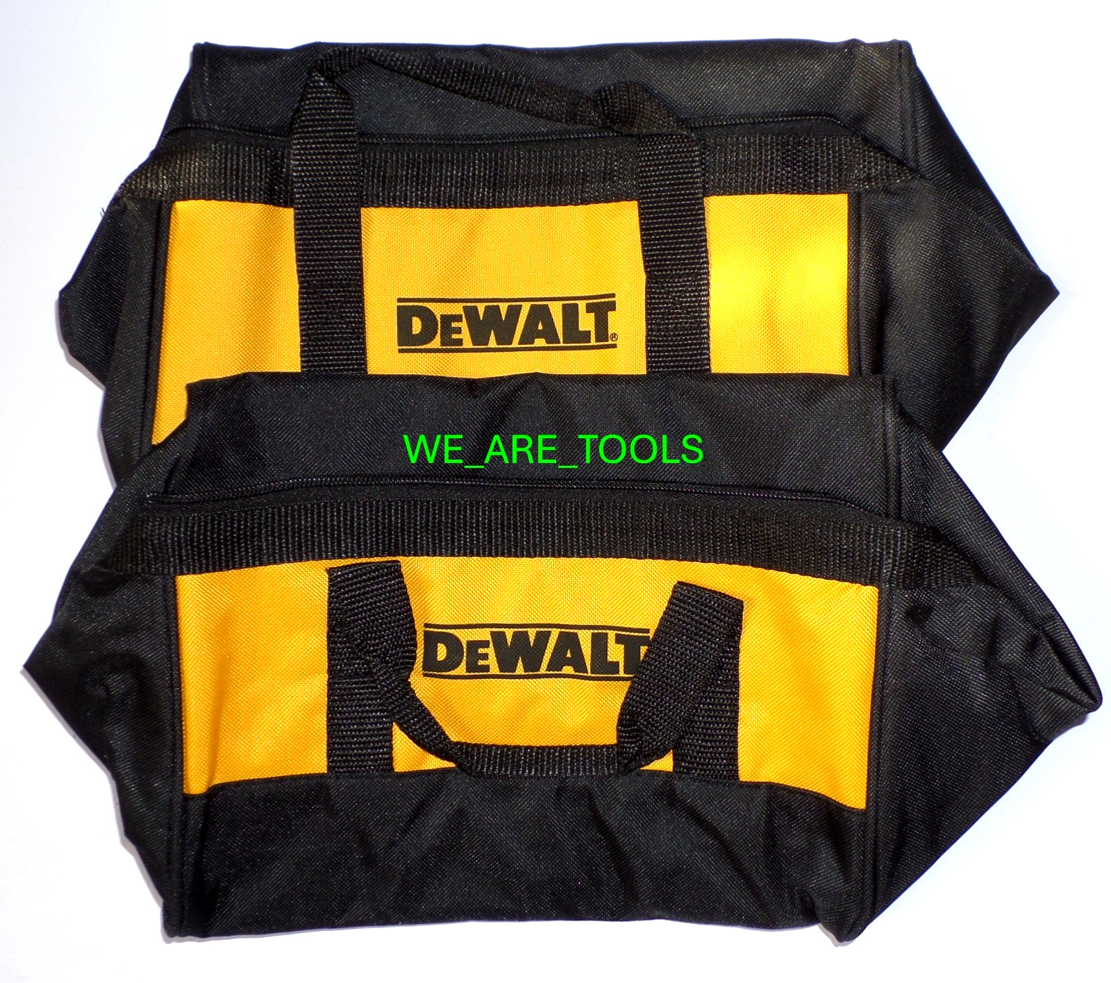 (2) Dewalt Tool Bag / Case 11″ x 8″ x 8″ Canvas For 20V Drill, Battery, Saw