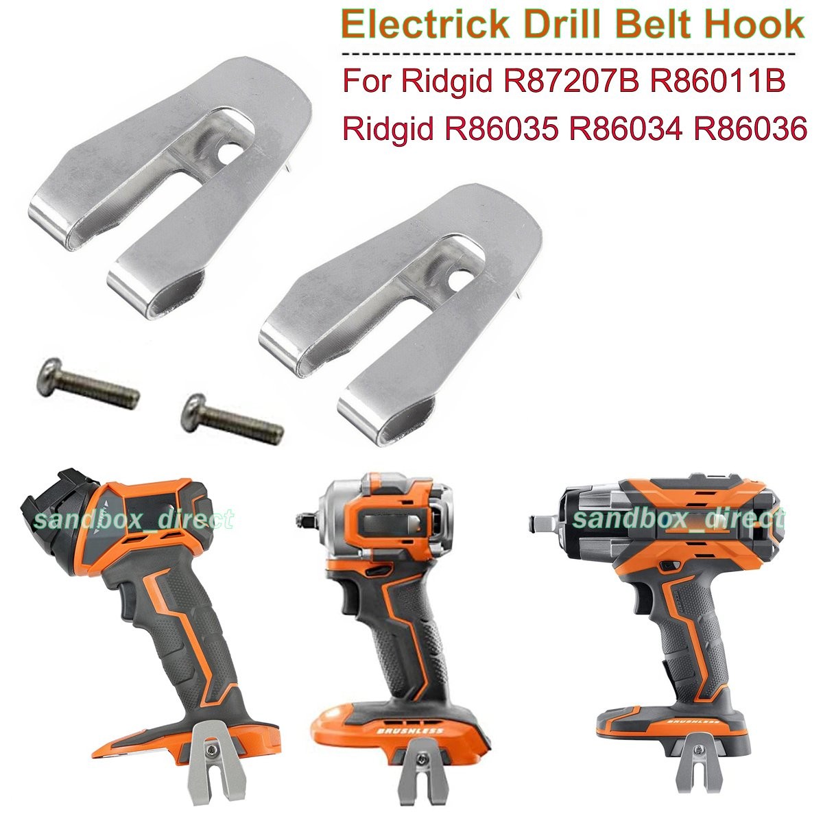 10X RIDGID Belt Clip Hook with Screw for Ridgid R86035 R86034 R86036 R860054 NEW