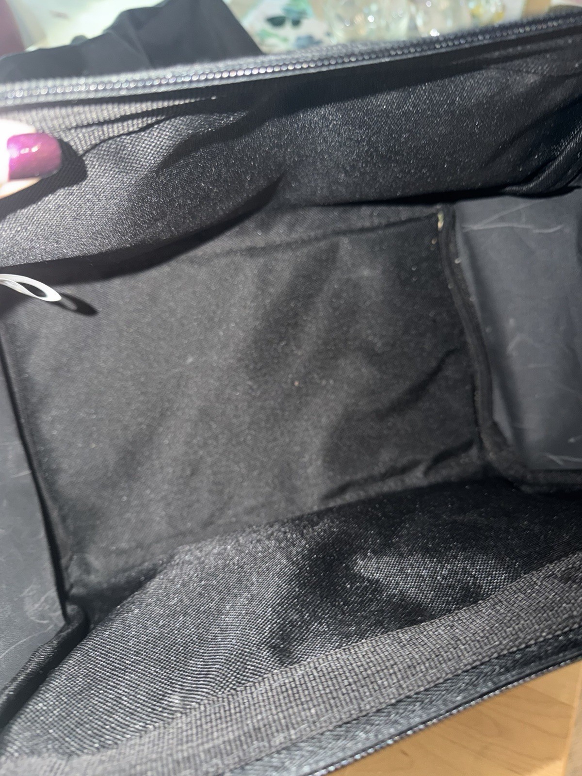 Hyper Tough 12-inch Polyester Tool Bag, with Full-Length Zipper and Double Strap