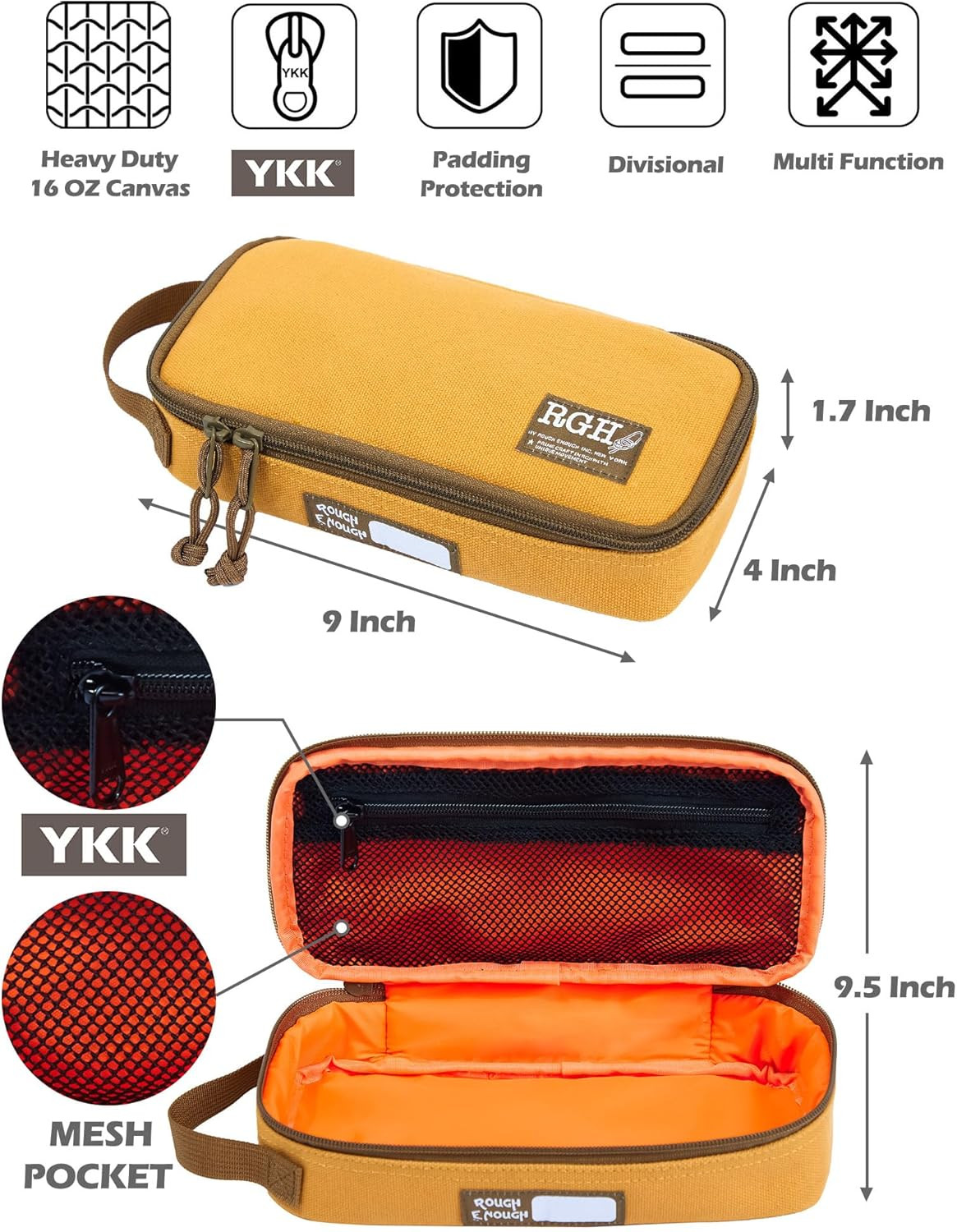 Rough Enough EDC Tool Bag Organizer with Handle – Portable Pouch for Tools
