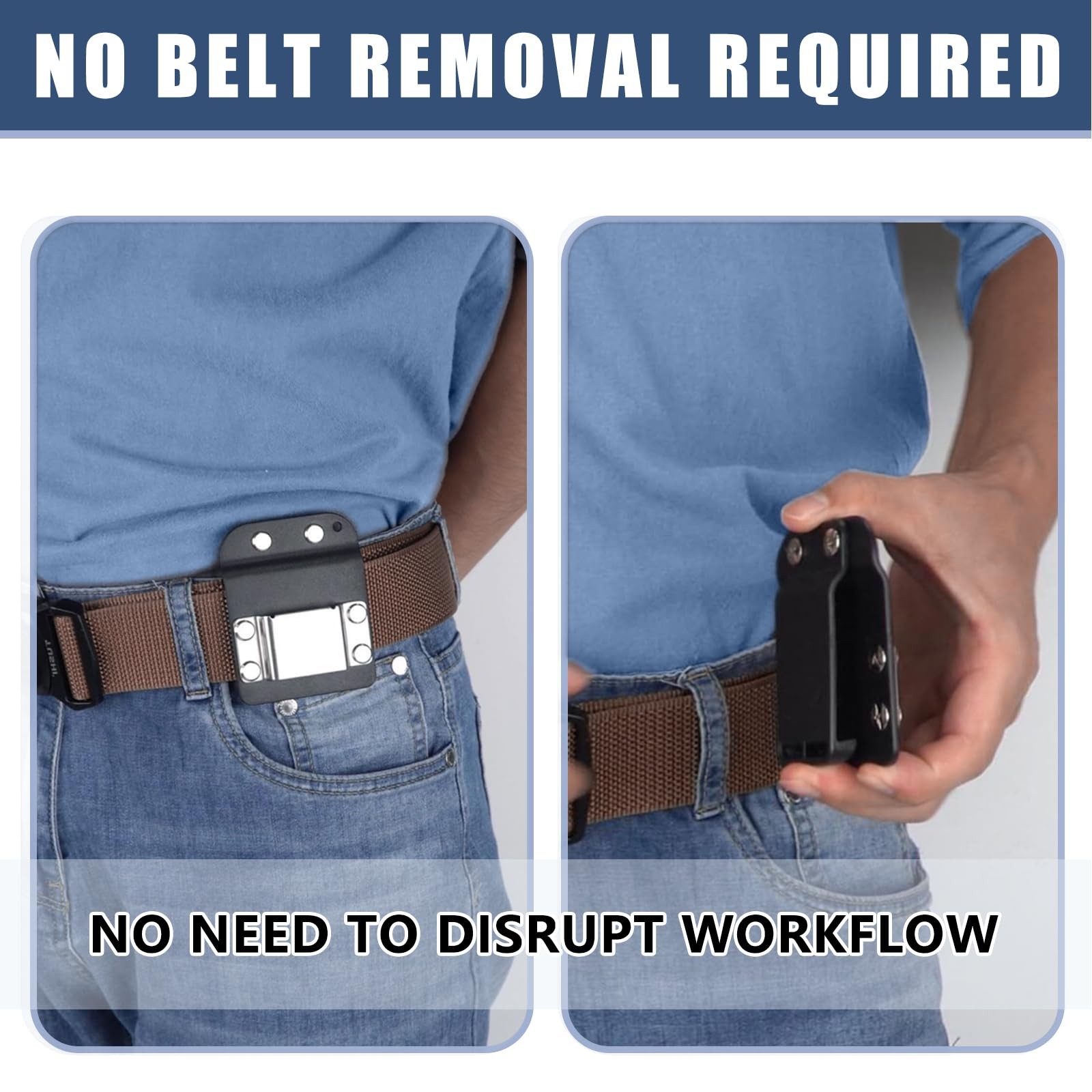 Cordless Drill Belt Clip Holder Impact Drill Holder for Up To 2 Inch Belts