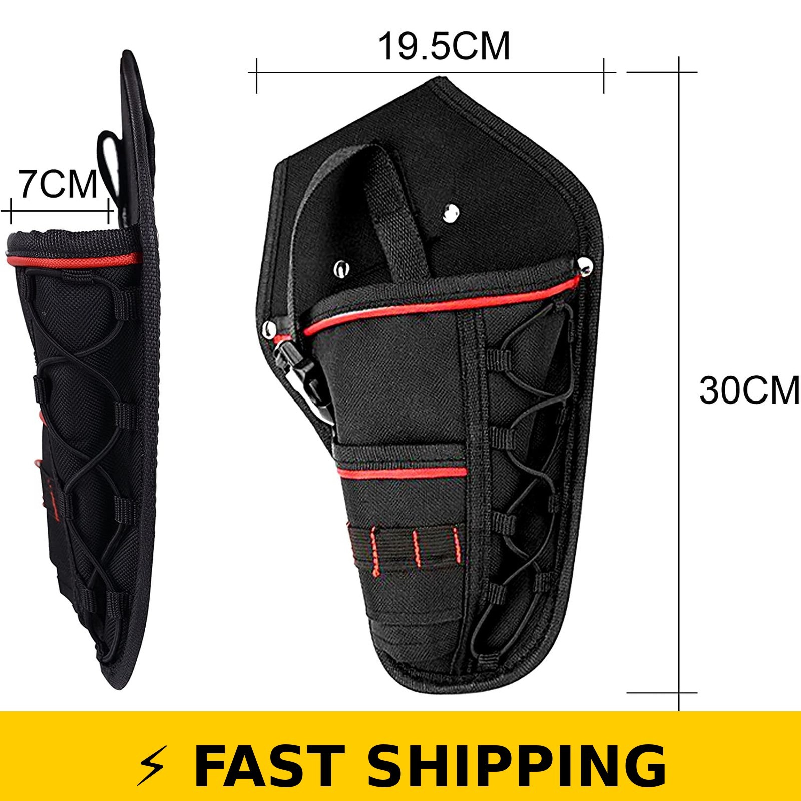 LYTIVAGEN 30cm Heavy-Duty Impact Drill Holster – Portable Tool Pouch