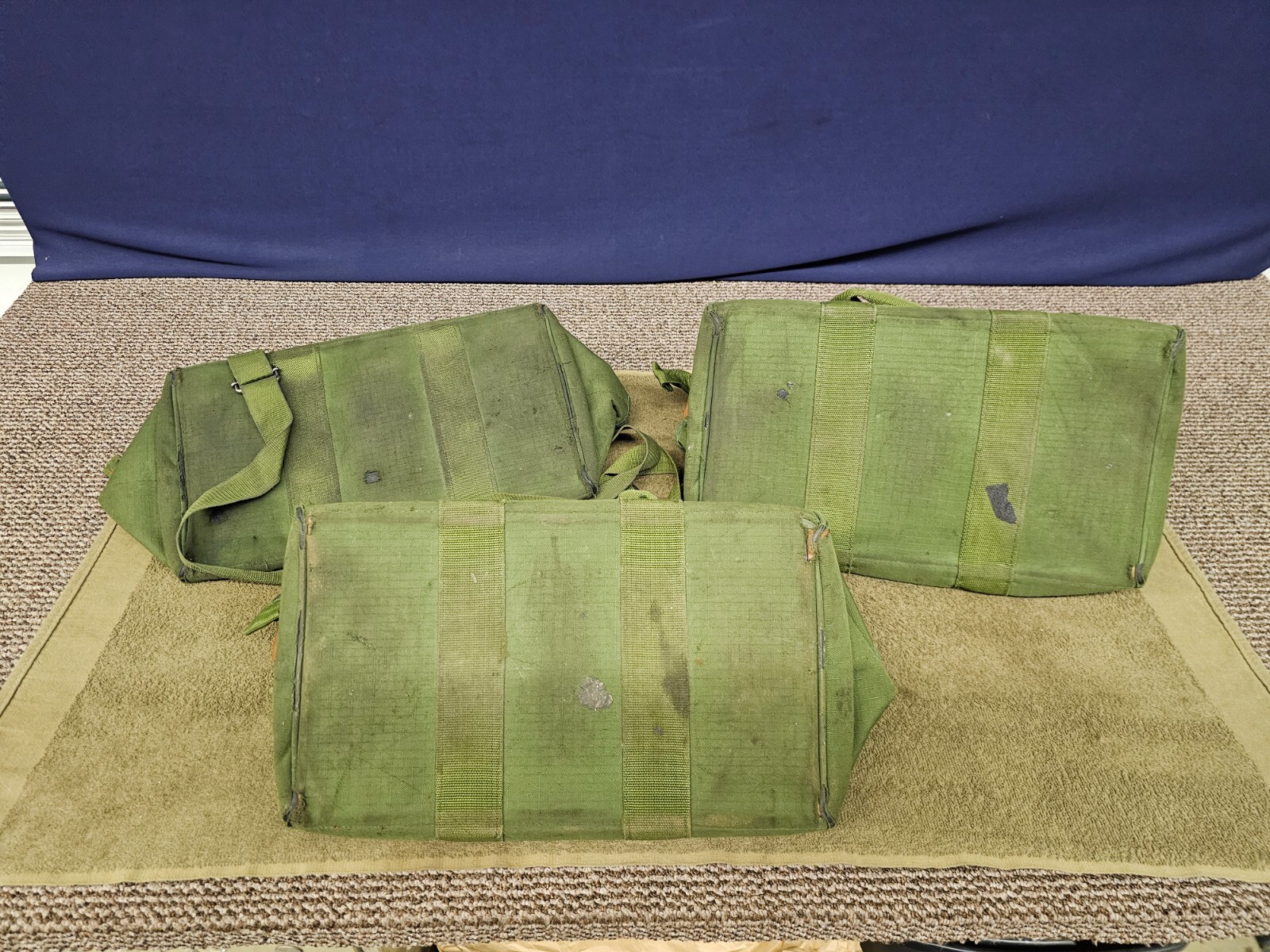 3 Bucket Boss Mechanics Canvas Tool Bags Zipper Bag Green Large Military