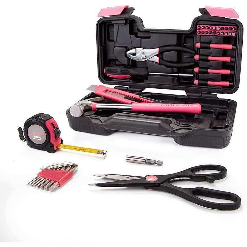39-Piece Hardware Combination Tool Set, Carbon Steel Manual Toolboxmano para …
