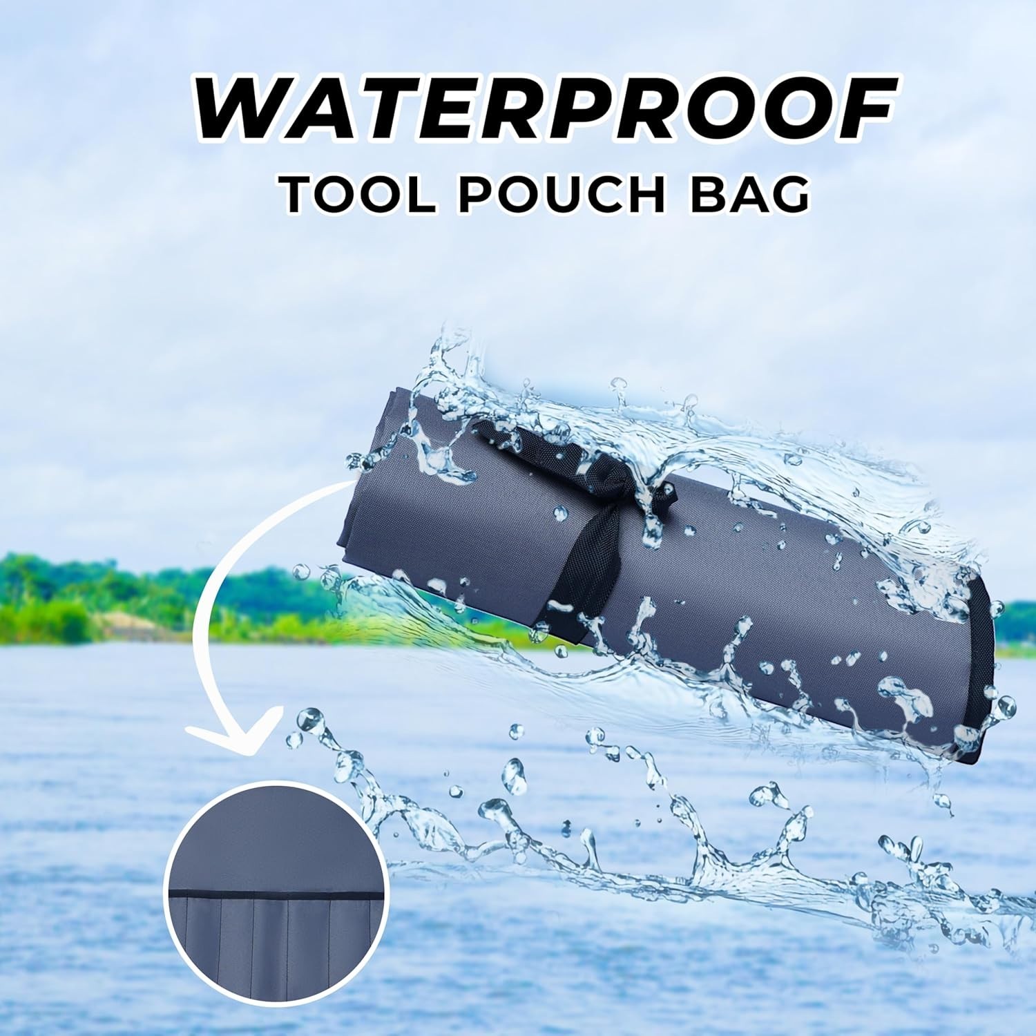 Wrench Roll Organizer Metric & SAE Roll up Tool Pouch Bag Handmade, Heavy Weight