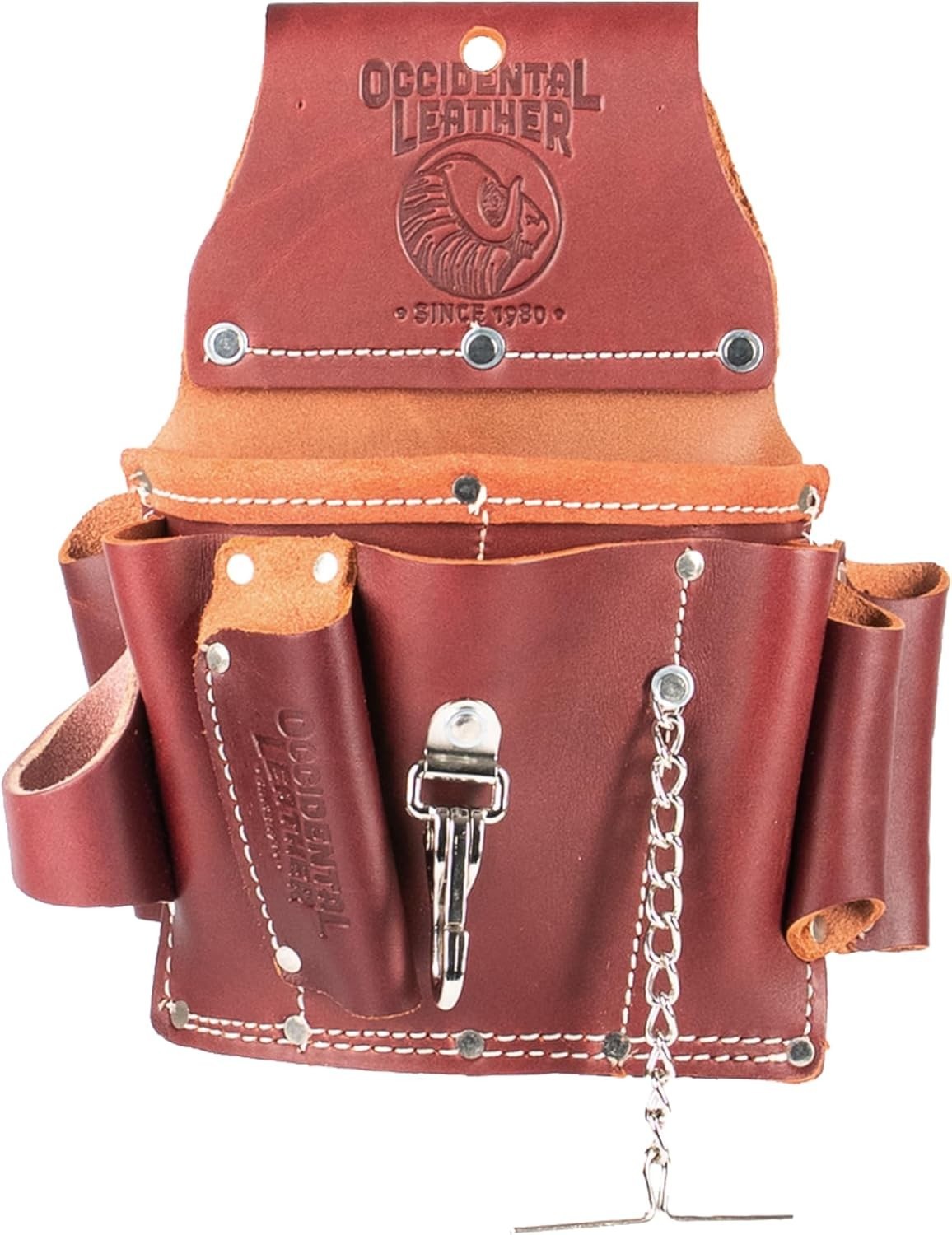 Occidental Leather 5500 Electrician’s Tool Pouch – Streamlined, 15-Pocket Design