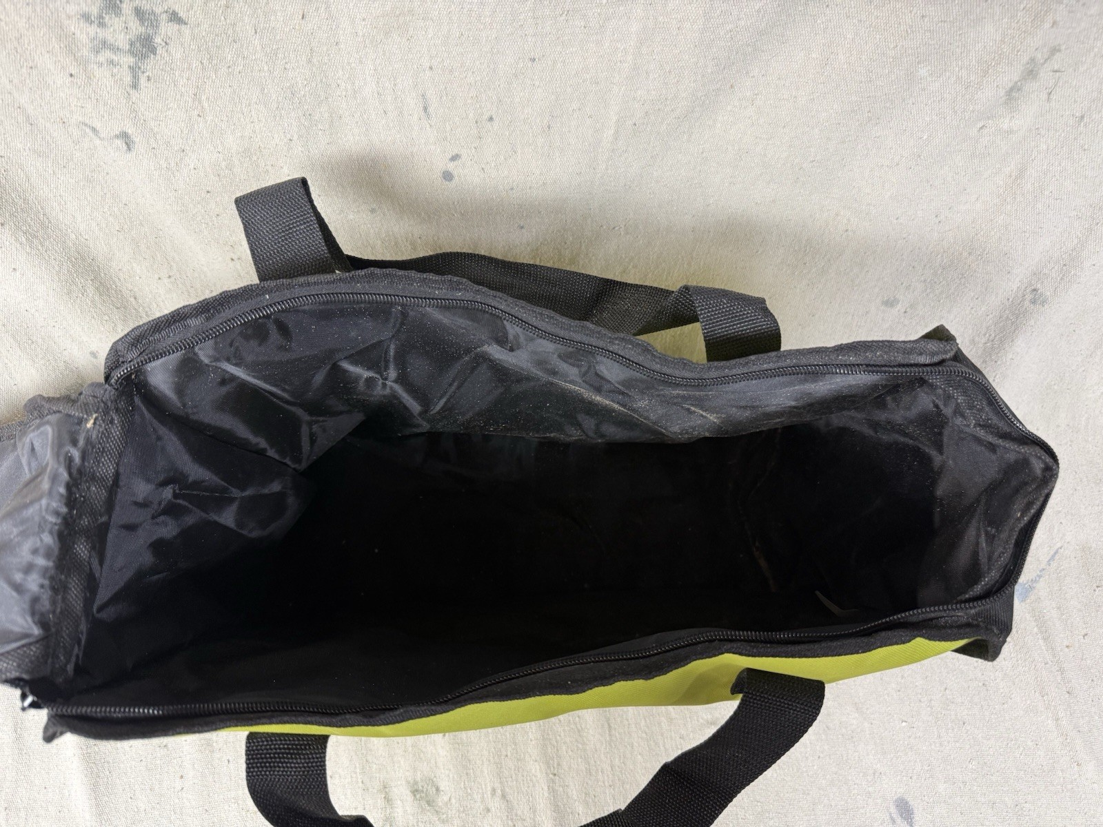 Ryobi ONE+ HP Brushless Tool Bag Tote Green/Black Fabric Zipper Handle