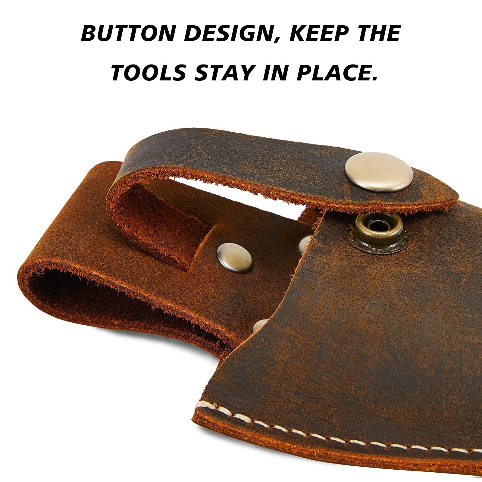 Plier Holder for Belt,Durable Leather Sheath Pouch Gardening Brown