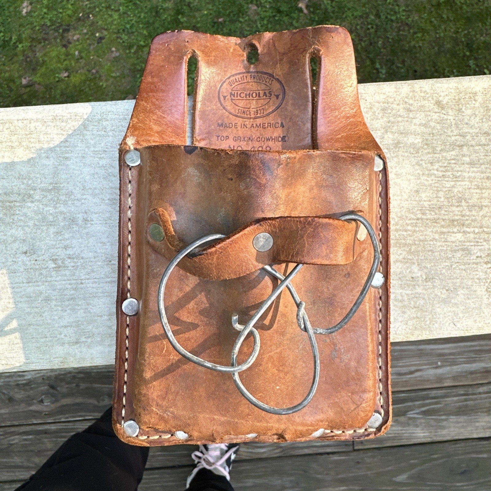 🔥Vintage Nicholas 409 Tool Pouch Leather, HIgh Quality Leather Free Shipping