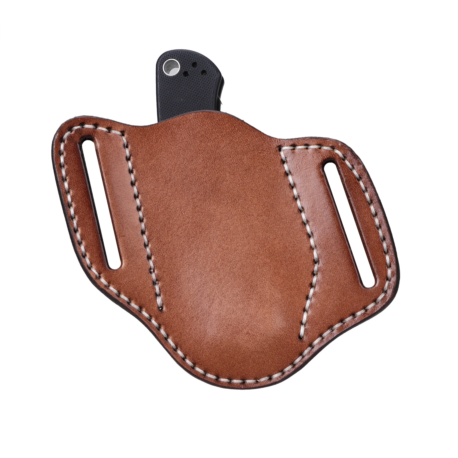 TOURBON Retro Leather Folding Knife Sheath Tool Pouch Knives Holder Belt Holster