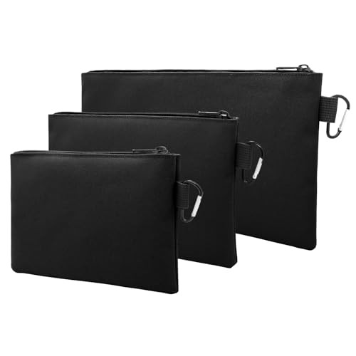 3 Pack Tool Pouches with Zipper, 600D Oxford Utility Tool Bag with Style 1