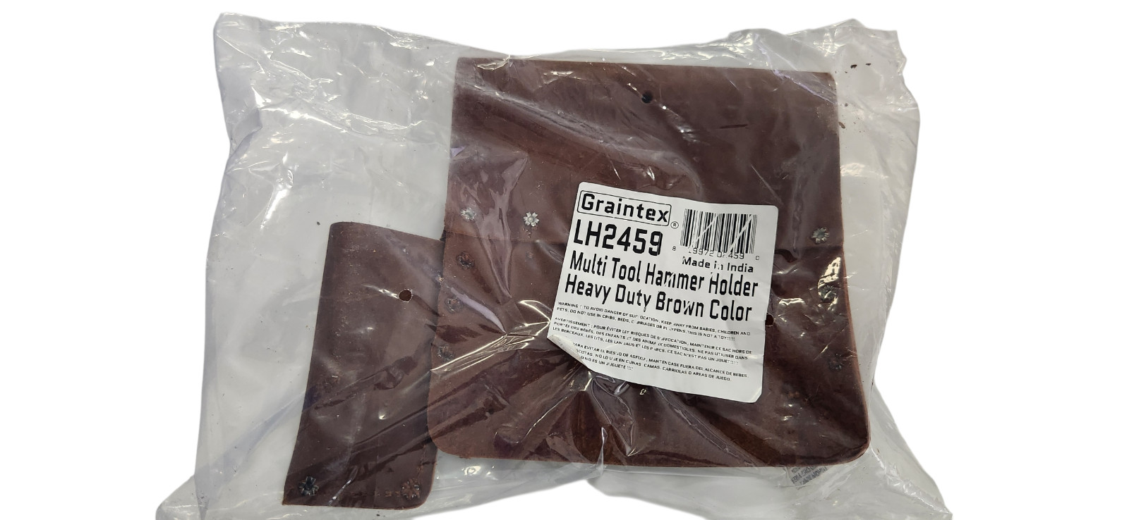Graintex LH2459 Multi Tool Leather Hammer Holder Heavy Duty Oil Brown