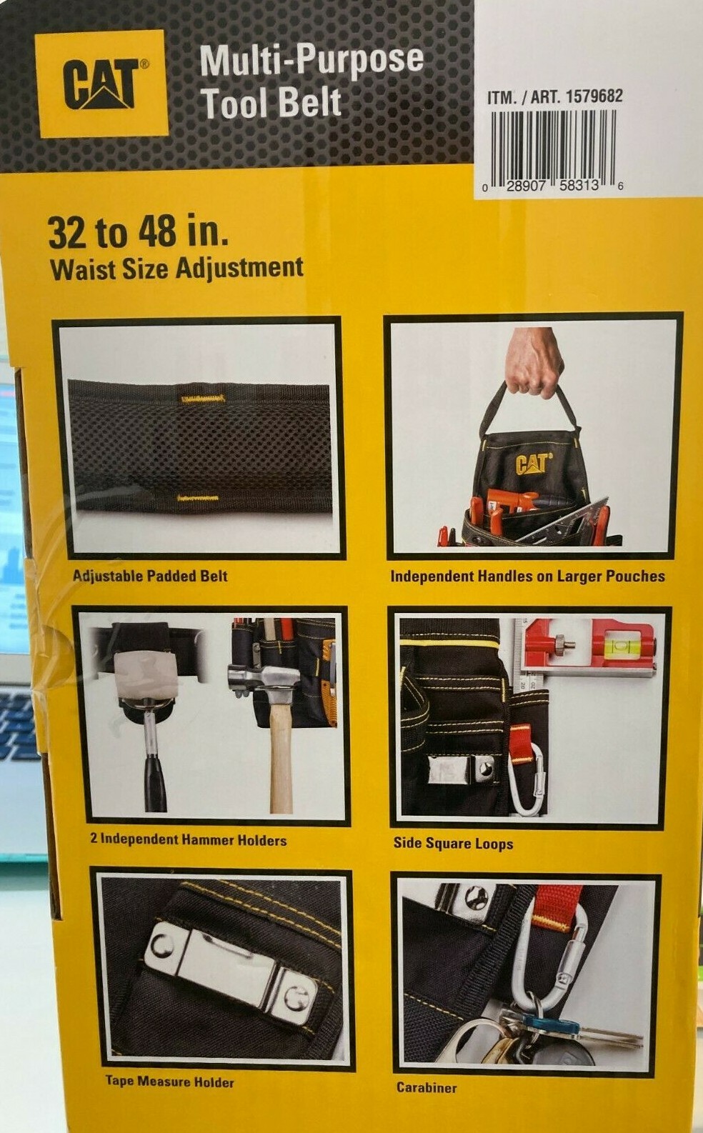 NEW – CAT CATERPILLAR Tool Belt Muti-Purpose – 32 To 48 inches