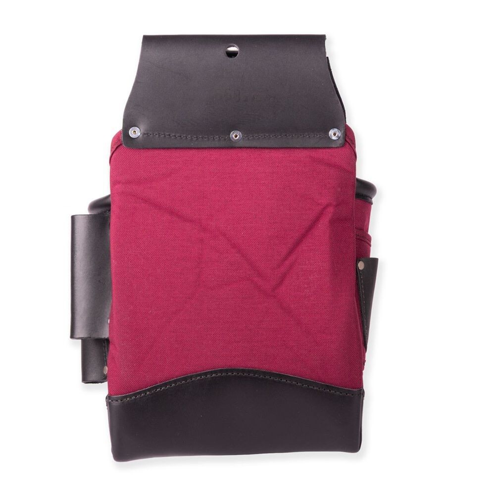 Occidental Leather Fatlip Fastener Bag Deep Red