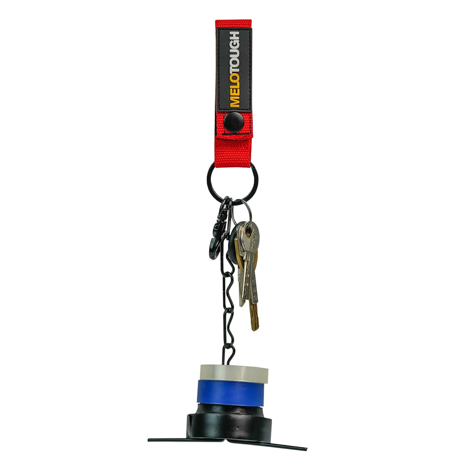 2-Pack Tool Belt Tape Holder with Keyring and Snap Hook for Electricians