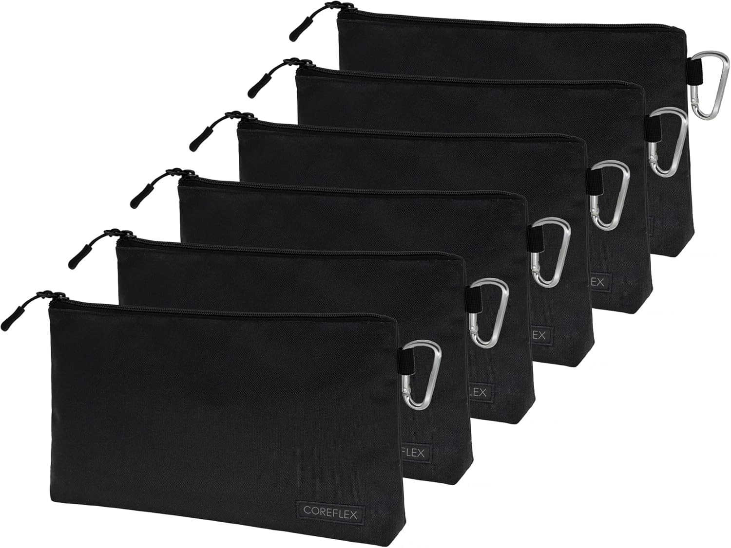 Zipper Tool Bag 6pc Set, 12″ Heavy Duty Canvas