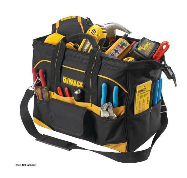 DeWalt DG5543 Tradesman Heavy Duty 16″ Tool Bag 33 Pockets, Reinforced Handles