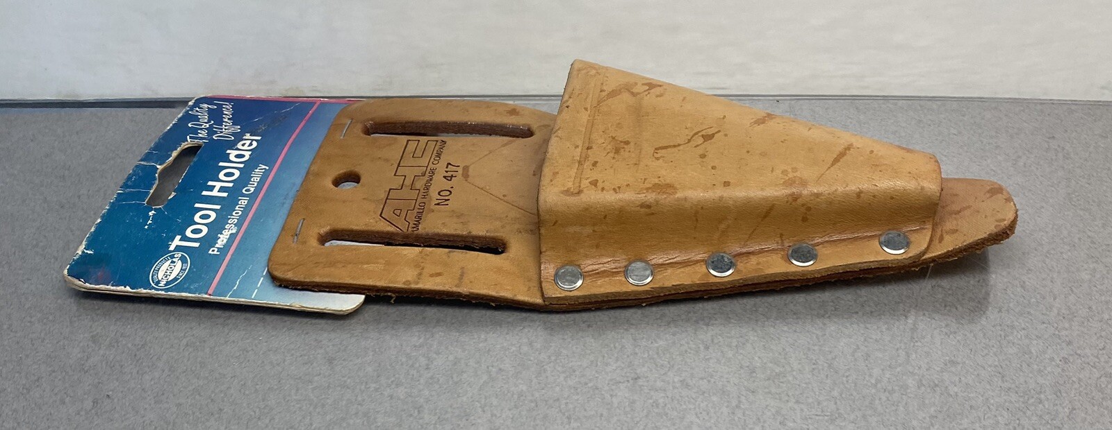 Vintage Leather Belt Loop Tool Holder Amarillo Hardware Company Nichols