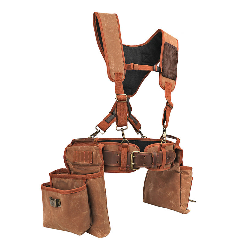 TOURBON Workshop Electrician Carpenter Heavy Duty Tool Carry Wearable Detachable