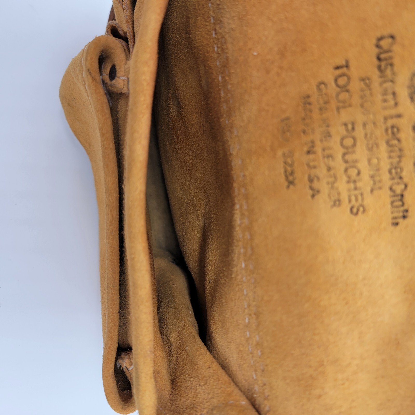 Vintage Custom Leather Craft No. 823X Work Gear Tool Pouch Belt Made In USA